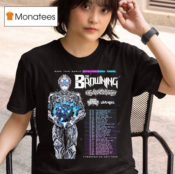 The Browning Burn This World Usa Tour T Shirt