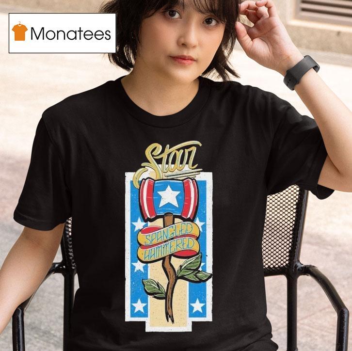 The Fat Electrician Star Spangled Hammered T Shirt
