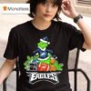 The Grinch And Max Philadelphia Eagles Christmas Helmet Items T Shirt