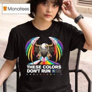 These Colors Don T Run Human Rights Campaign Rainbow Eagle Pride T Shirt