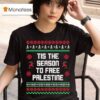 Tis The Season To Free Palestine Christmas Graphic T Shirt