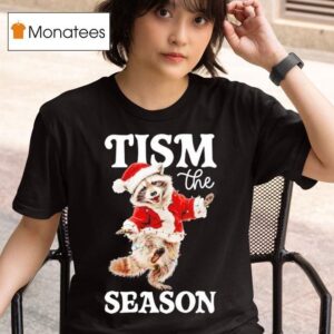 Tism The Season Raccoon Christmas Autism Awareness T Shirt