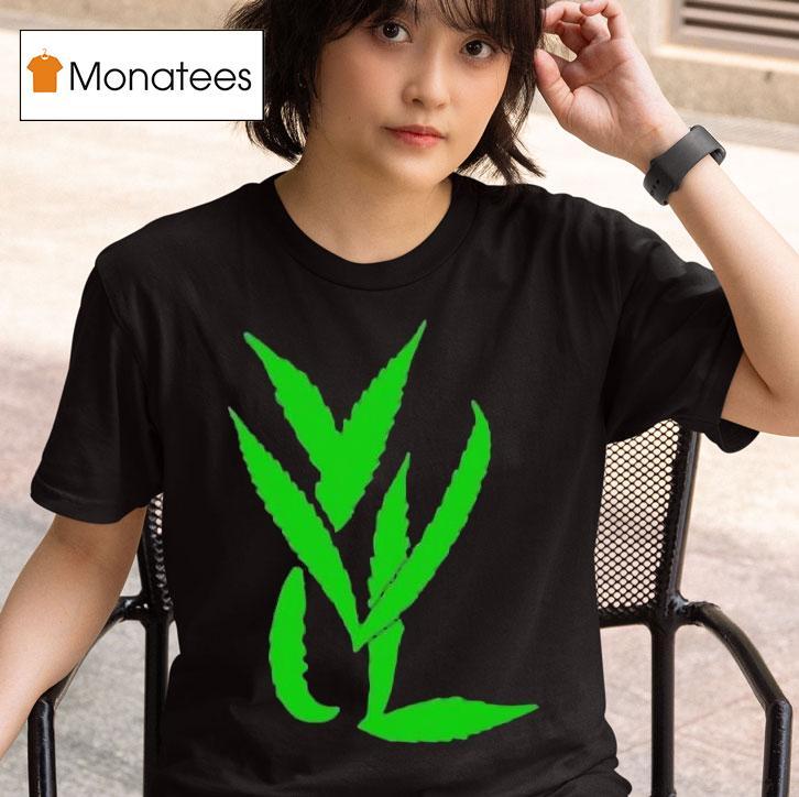 Trimset Green On Black T Shirt