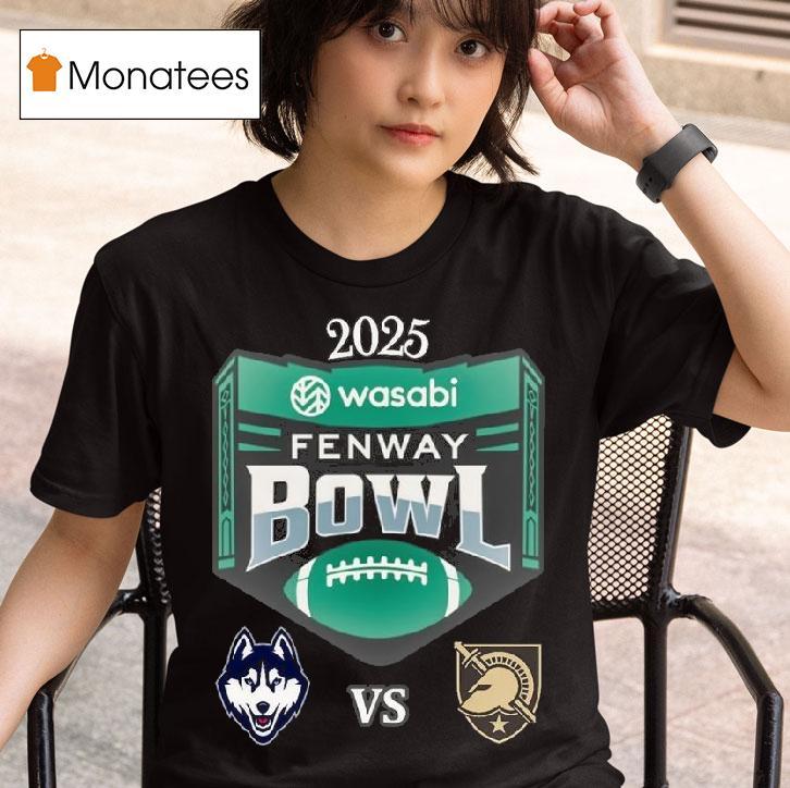Uconn Huskies Vs Army Black Knights Football Wasabi Fenway Bowl T Shirt