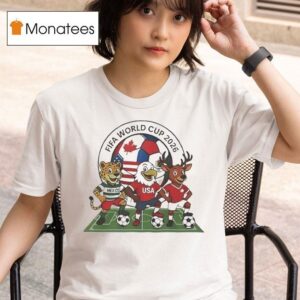 Usa Canada And Mexico Fifa World Cup Mascots T Shirt
