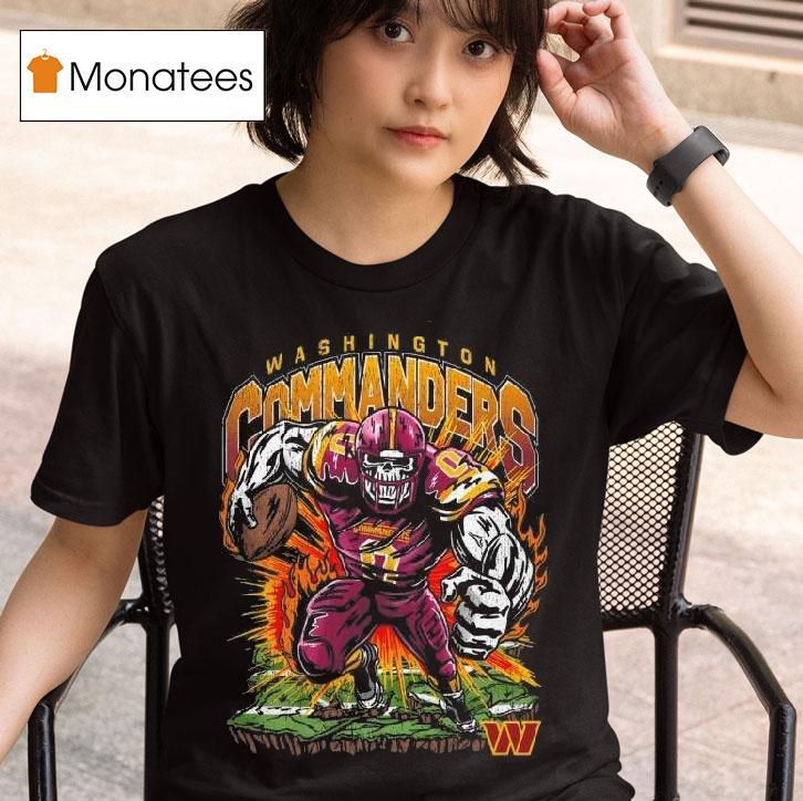 Warren Lotas X Washington Commanders Fire The Cannons Skull Nfl T Shirt