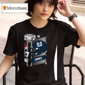 Washington State Cougars Vs Utah State Aggies Famous Idaho Potato Bowl T Shirt