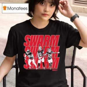 Will Anderson Jr Azeez Al Shaair And Derek Stingley Jr Swarm T Shirt