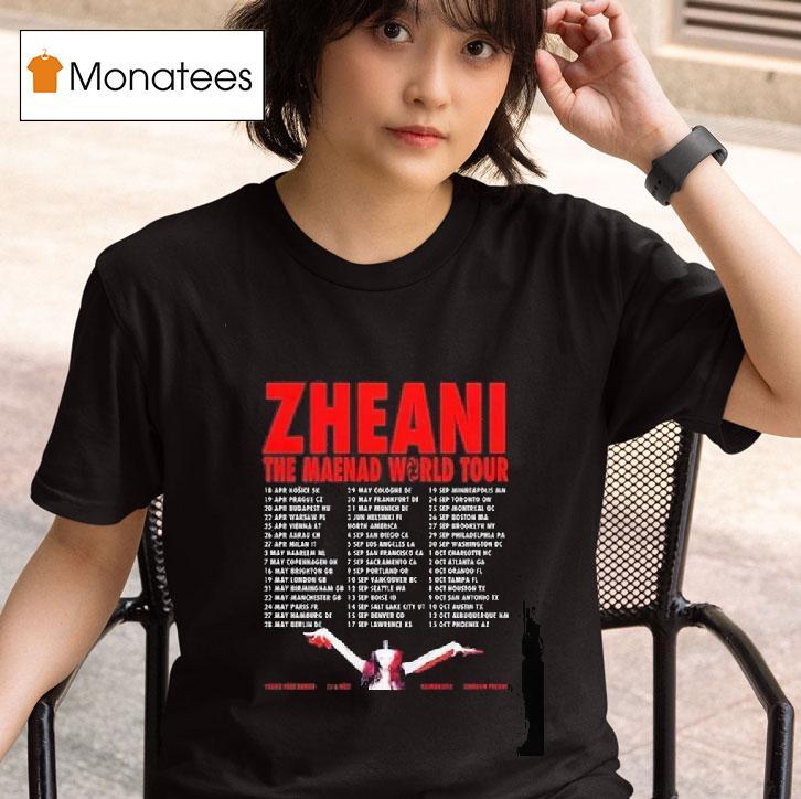 Zheani The Maenad World Tour Performance Schedule T Shirt