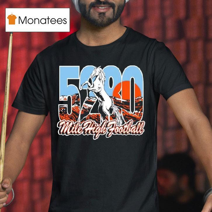 Mile High Football Horse Silhouette T Shirt Mile High Football Horse Silhouette T Shirt