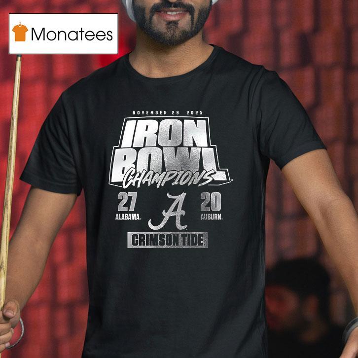 Alabama Crimson Tide Football Iron Bowl Champions Logo T Shirt Alabama Crimson Tide Football Iron Bowl Champions Logo T Shirt