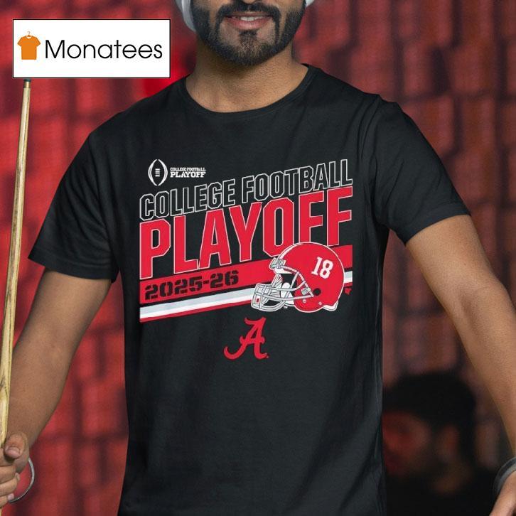 Alabama Crimson Tide Football College Football Playoff Stripe T Shirt Alabama Crimson Tide Football College Football Playoff Stripe T Shirt