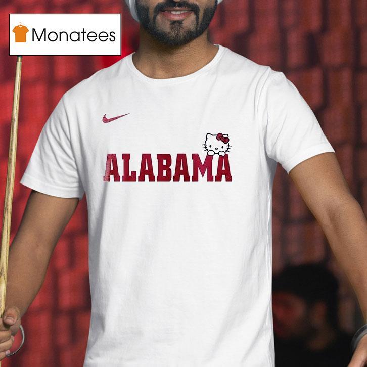 Alabama Crimson Tide X Hello Kitty Basketball T Shirt Alabama Crimson Tide X Hello Kitty Basketball T Shirt