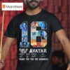 Avatar Years Of Movies One Legend Thank You For The Memories Signatures T Shirt