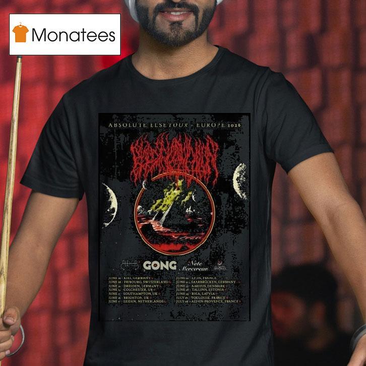 Blood Incantation Absolute Else Europe Shows T Shirt Blood Incantation Absolute Else Europe Shows T Shirt