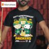 Charlie Brown And Snoopy Green Bay Packers Th Anniversary T Shirt