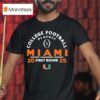 College Football Playoff First Round Miami Hurricanes T Shirt