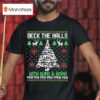 Deck The Halls With Guns Ammo Funny Christmas T Shirt