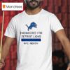Detroit Lions Engineered For Detroit Lions Nfc North T Shirt