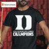 Duke Blue Devils Football Atlantic Coast Conference Football Championship T Shirt