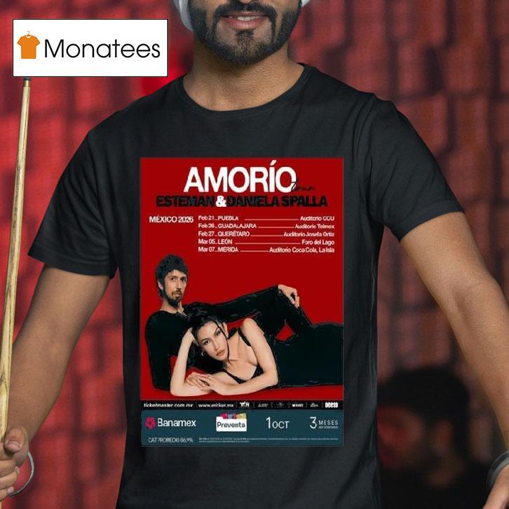 Esteman Daniela Spalla Amorio Tour Mexico T Shirt Esteman Daniela Spalla Amorio Tour Mexico T Shirt