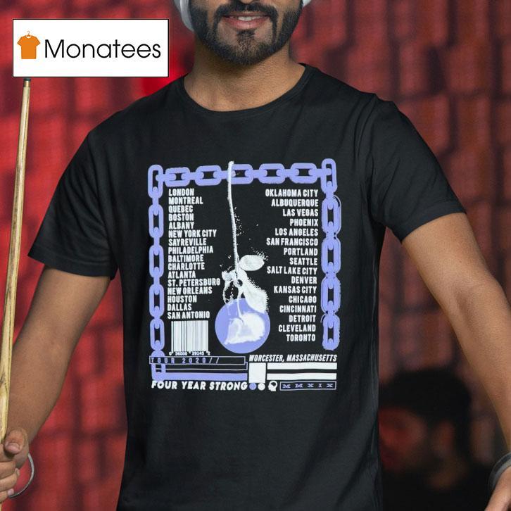 Four Year Strong Chain Tour Dates T Shirt Four Year Strong Chain Tour Dates T Shirt