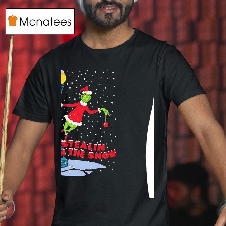Grinch Stealin In The Snow Christmas T Shirt Grinch Stealin In The Snow Christmas T Shirt