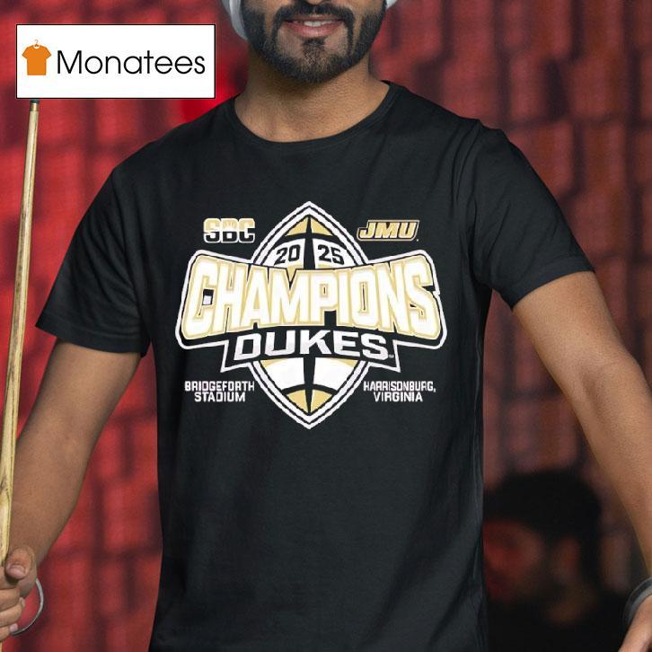 James Madison Dukes Sun Belt Football Champions T Shirt James Madison Dukes Sun Belt Football Champions T Shirt