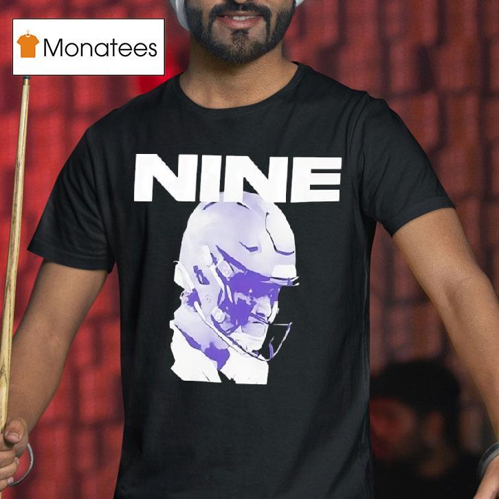 Jj Mccarthy Big Head Minnesota Vikings Nine T Shirt Jj Mccarthy Big Head Minnesota Vikings Nine T Shirt