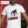 Josh Allen Stampede Buffalo Bills Masco T Shirt
