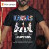 Kansas City Team Sport Champion Salvador Perez Patrick Mahomes Ochai Agbaji Signatures T Shirt