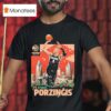 Kristaps Porzingis Peachtree Skyline Player T Shirt