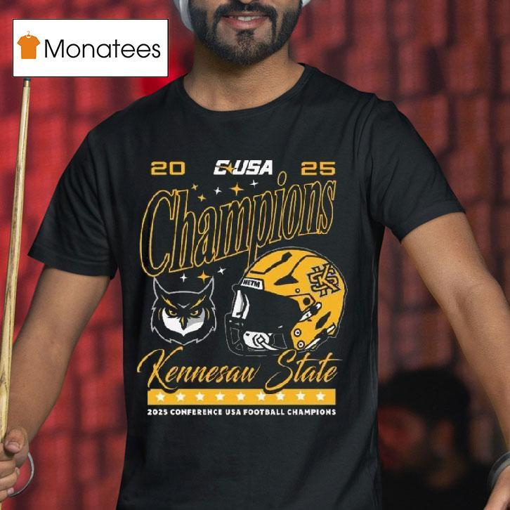 Ksu Conference Champions C Usa Football Owl And Helmel T Shirt Ksu Conference Champions C Usa Football Owl And Helmel T Shirt