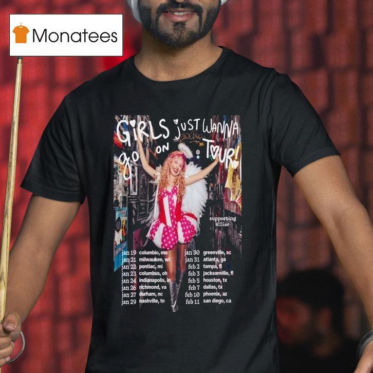 Meg Smith Girls Just Wanna Go On Tour T Shirt Meg Smith Girls Just Wanna Go On Tour T Shirt