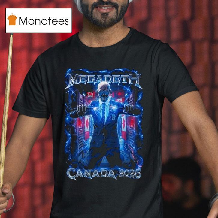Megadeth Canada Tour Heavy Metal T Shirt Megadeth Canada Tour Heavy Metal T Shirt