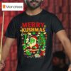 Merry Kushmas Cannabis Santa Claus Graphic T Shirt