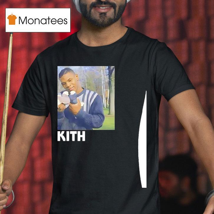 Mike Tyson Holding Two Dove Now Kith T Shirt Mike Tyson Holding Two Dove Now Kith T Shirt