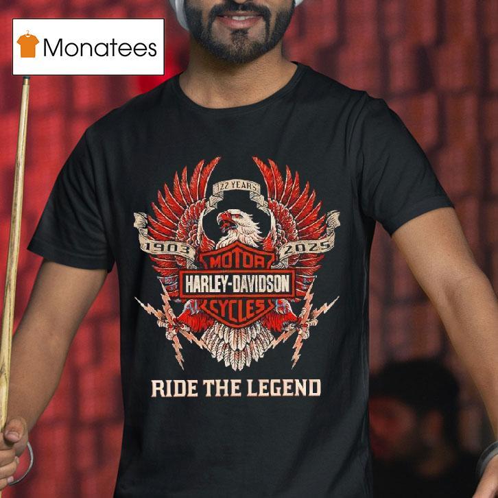 Motor Cycles Harle Davidson Years Ride The Legend Logo T Shirt Motor Cycles Harle Davidson Years Ride The Legend Logo T Shirt