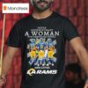 Never Underestimate A Woman Who Understands Football And Loves Los Angeles Rams Signatures T Shirt