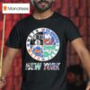 New York Nets New York Islanders New York Mets New York Jets Mashup Logo T Shirt