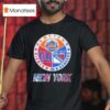 New York Rangers New York Mets New York Giants Mashup Logo T Shirt