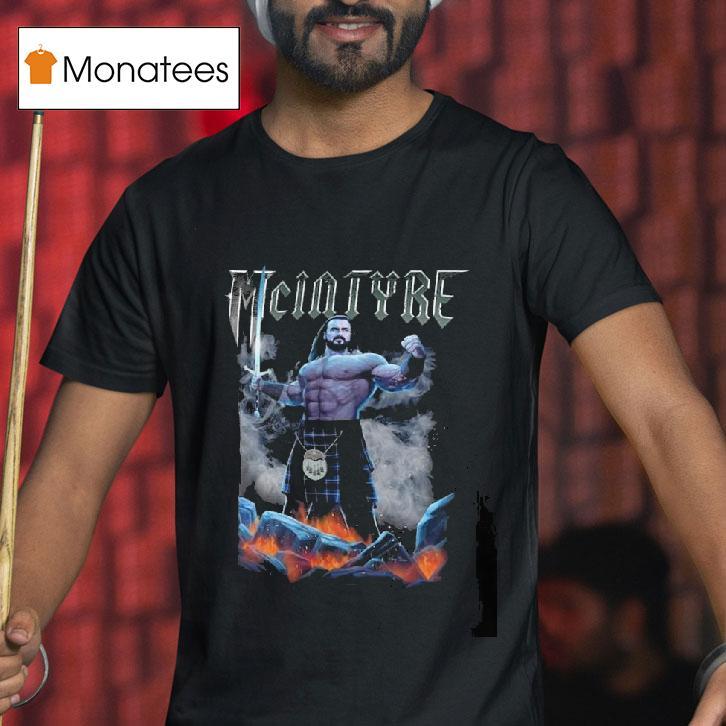 Original Black Drew Mcintyre Battle Pose T Shirt Original Black Drew Mcintyre Battle Pose T Shirt