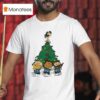 Peanuts Characters As Jason Kelce Lane Johnson And Jordan Mailata Christmas Tree T Shirt