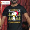 Peanuts Snoopy And Woodstock Merry Christmas T Shirt