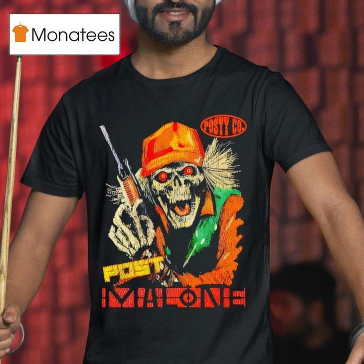 Post Malone Hunter Skeleton Posty Co T Shirt Post Malone Hunter Skeleton Posty Co T Shirt