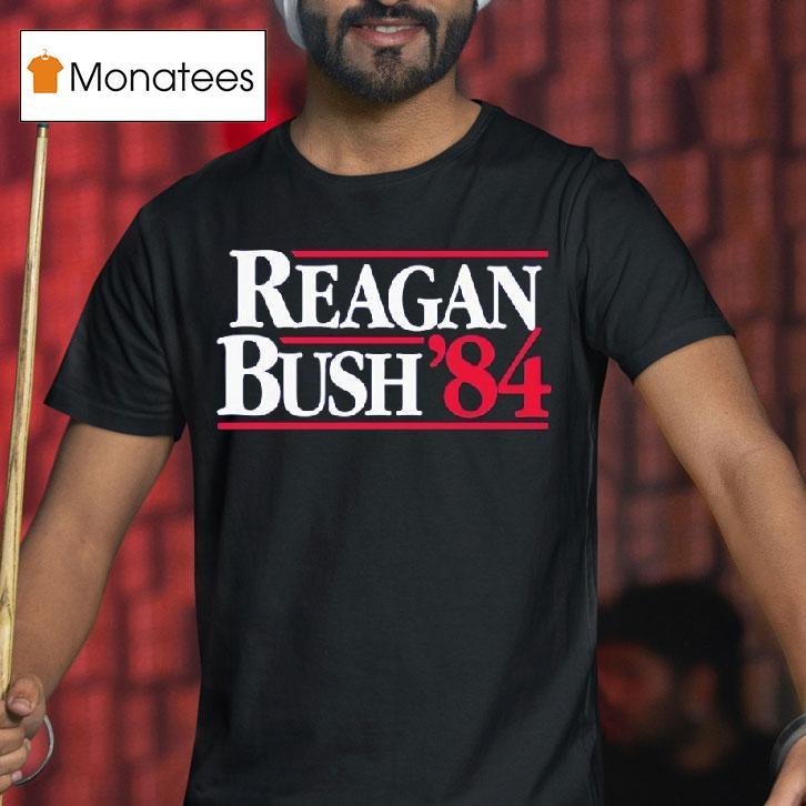 Reagan Bush Campaign Sticker T Shirt Reagan Bush Campaign Sticker T Shirt