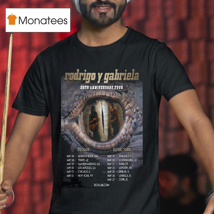 Rodrigo Y Gabriela Th Anniversary Tour T Shirt Rodrigo Y Gabriela Th Anniversary Tour T Shirt