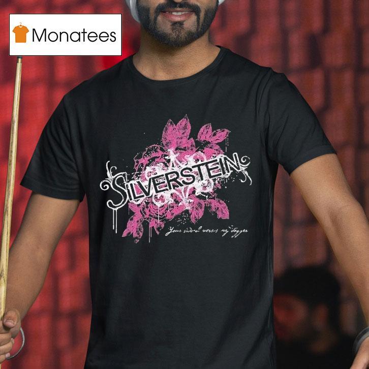Silverstein Your Sword Versus My Dagger Floral Logo T Shirt Silverstein Your Sword Versus My Dagger Floral Logo T Shirt
