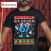Six Seven Christmas Meme Funny Brainro T Shirt