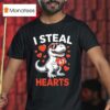 T Rex Holding Heart I Steal Hearts Valentine S Day Meme T Shirt